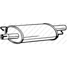 Резонатор Фольксваген Транспортер V (Volkswagen Transporter V) 2.5 D 03-09 (233-577) BOSAL