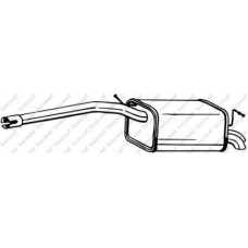 Глушник Фольксваген Кадді III (Volkswagen Caddy III) 1.4i 16V 04-10 (233-405) BOSAL