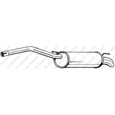 Глушник Фольксваген Кадді III (Volkswagen Caddy III) 1.9 TDi 02/04-08/10 (233-089) BOSAL